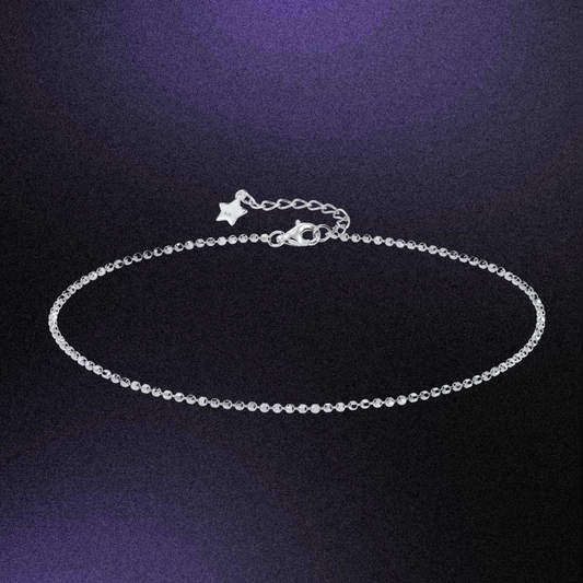 Beaded chain anklet