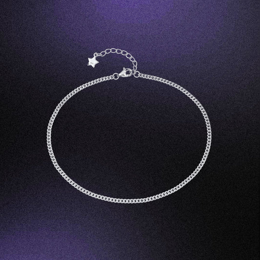 Bold curb chain anklet
