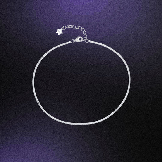 Snake chain anklet (1.5 mm )
